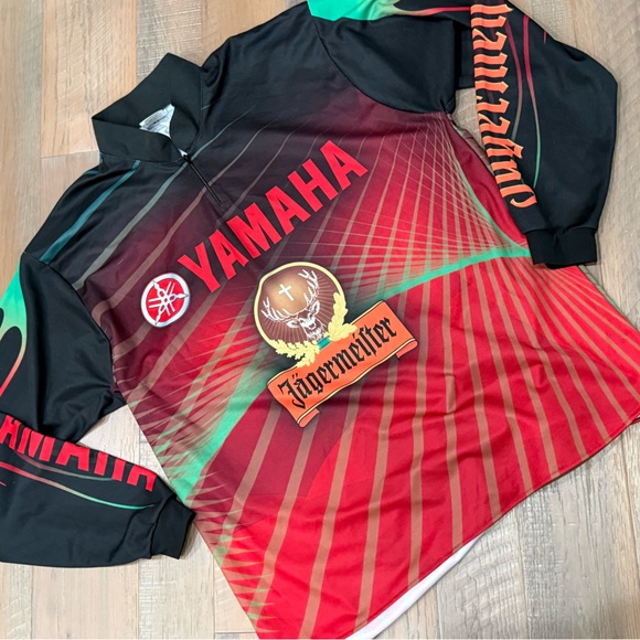 Gemini JAGERMEISTER JAGER YAMAHA 1/4 Zip FIshing Outdoor Shirt Jacket The Stag - Picture 3 of 8